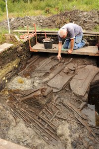 Moorarchäologische Ausgrabung des Landesamts für Denkmalpflege in der Siedlung Olzreute-Enzisholz