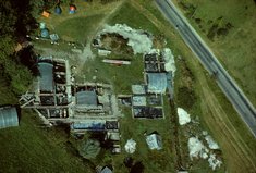 Luftbild der Fundstelle Pestenacker, 1990.