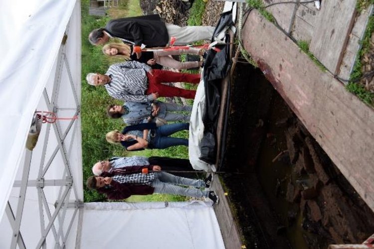 Auch unser Landrat Dr. Heiko Schmid aus Biberach hat uns mit seiner Familie auf der Grabung besucht.